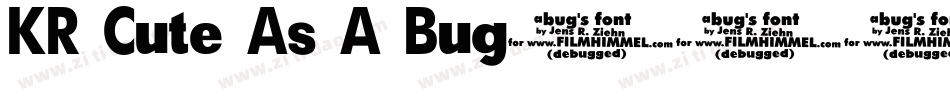 KR Cute As A Bug字体转换